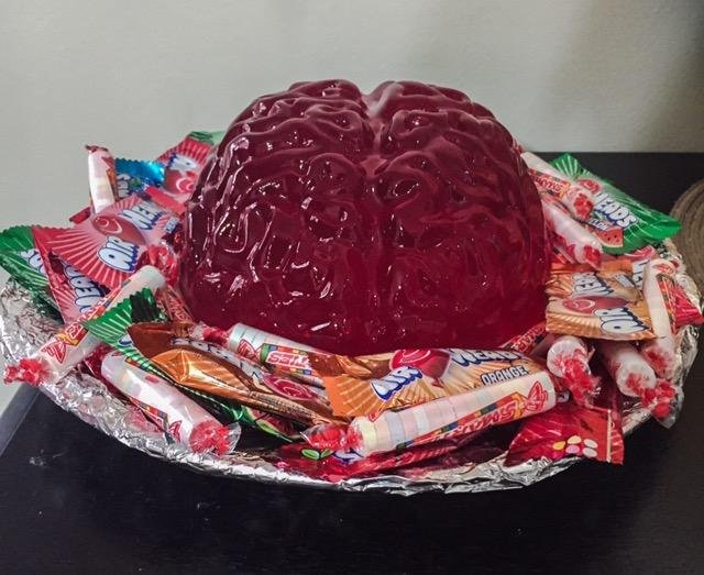Brain Gelatin Mold for Halloween