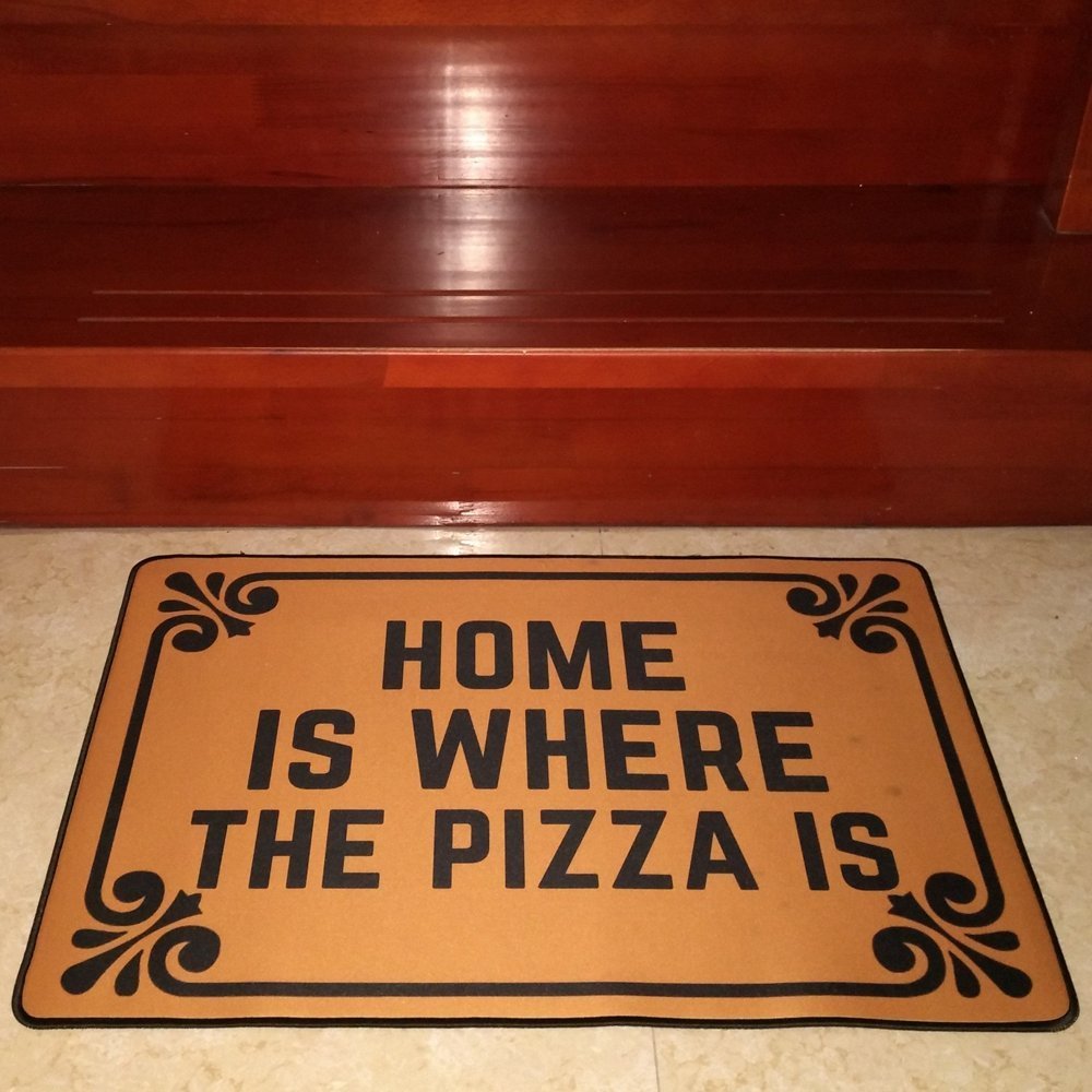Funny Pizza Doormat