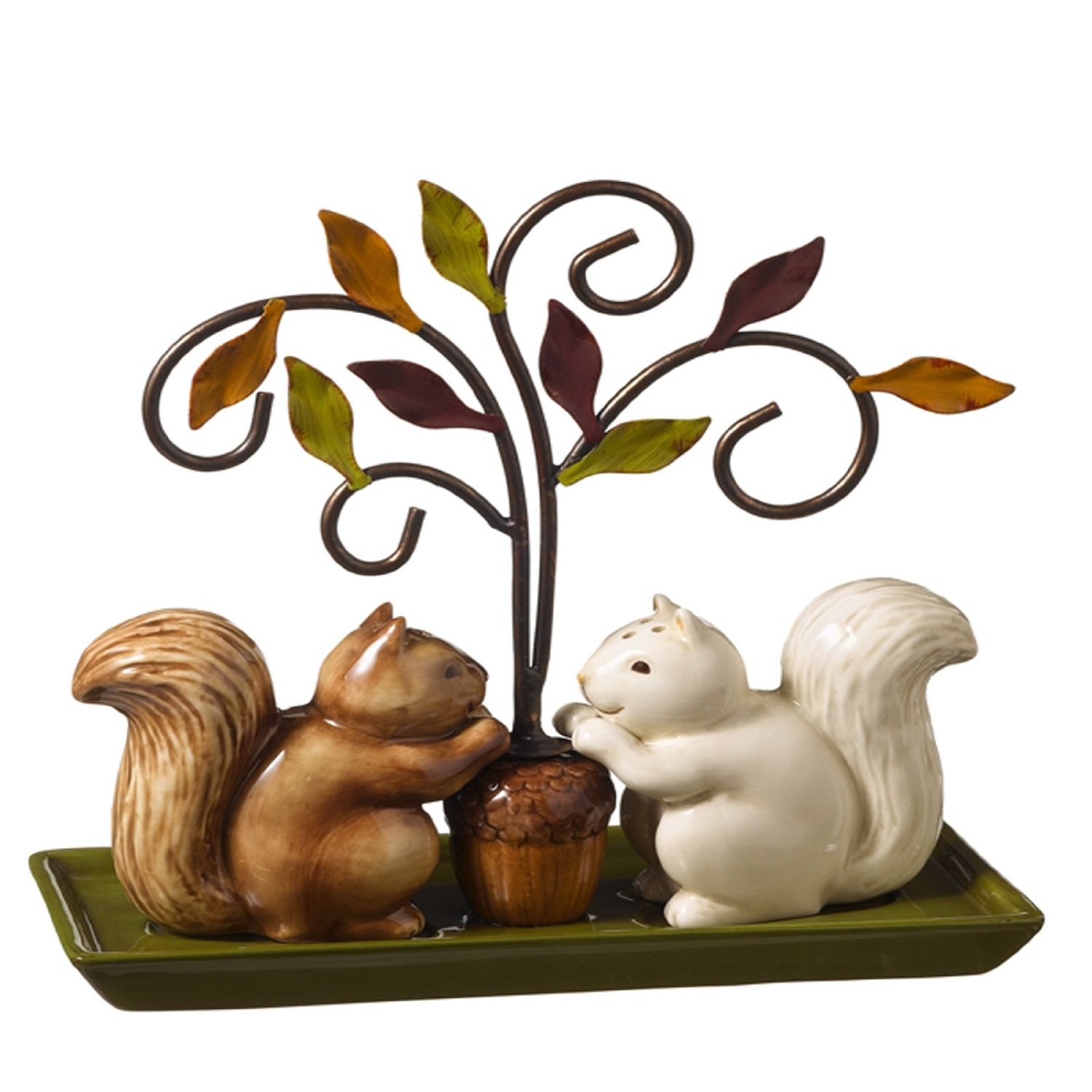 Sweet and Sophisticated Squirrel Salt and Pepper Shaker Set