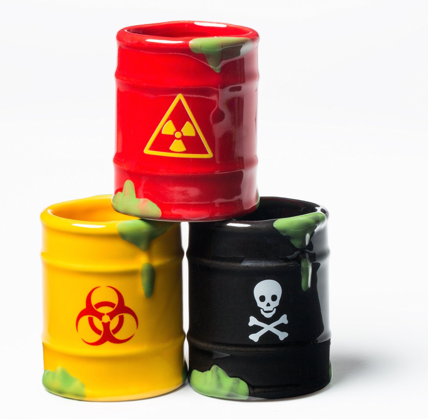Toxic Waste Shot Glasses for Illusion-Free Partying