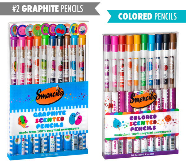Smencils available as colored pencils or normal graphite pencils