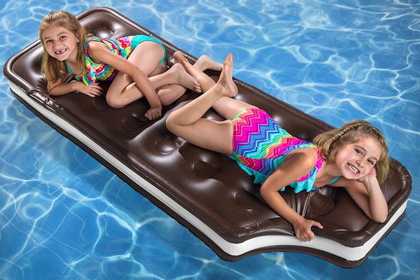 The giant ice cream sandwich of your dreams, in pool float form