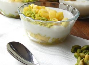 Mango Pistachio Muhallebi Dessert