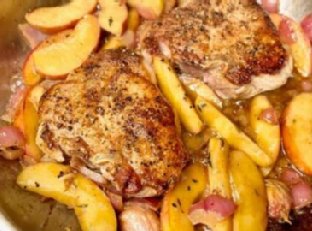 Pork Chops with Apple - a taste of fall in 30 minutes