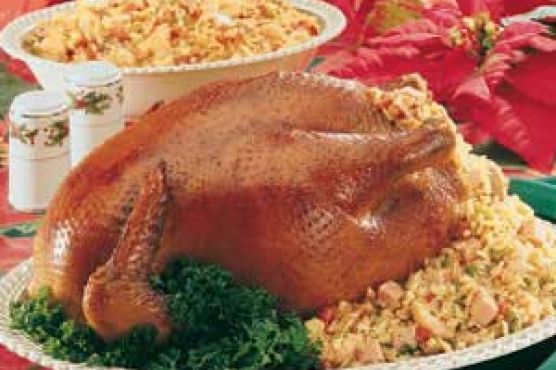 Roast Chicken with Creole Stuffing