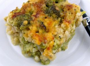Baked Broccoli Cheese Rice