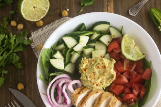 High Protein Hummus Chicken Salad