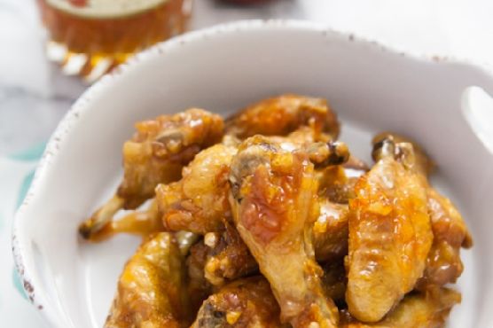 Sweet & Spicy Four Ingredient Chicken Wings