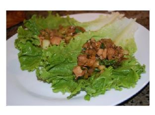 Asian Barbecue Chicken Lettuce Wraps