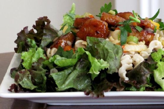 Asian Tempeh Salad With Sesame Lime Dressing