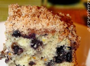 Blueberry Buckle / fluffy cake with blueberries