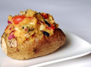 Bruschetta Stuffed Potatoes