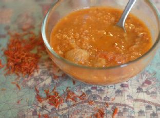 Chestnut Chorizo Soup