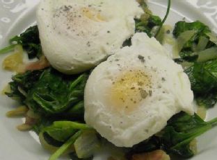 Simple Poached Egg Dinner