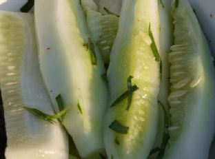 Fresh Quick "Pickle" Side Dish