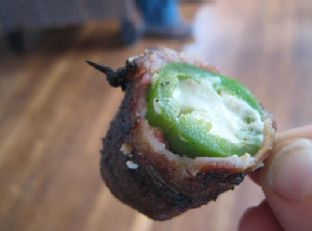 Goat Cheese Stuffed Bacon Wrapped Jalapeno Appetizer