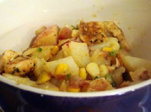 Grilled Chicken & Corn Red Potato Salad