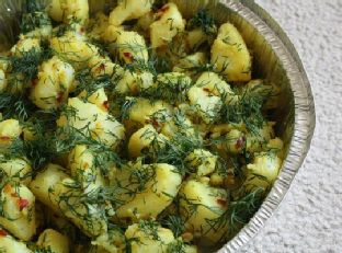 Indian-Style Dill and Turmeric Potato Salad