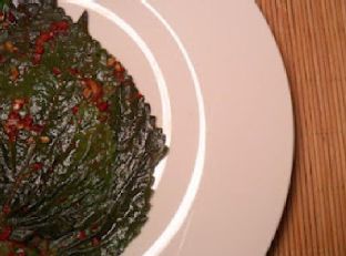 Kkaetnip Jangajji (Korean Pickled Perilla Leaves)