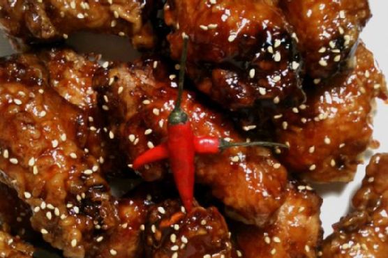 Korean Extra Crispy Fried Chicken w Sweet Spicy Glaze