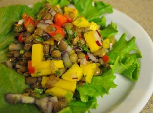 Lentil Mango Salad