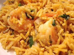 Prawn Biryani( Shrimps In Aromatic and Flavored Indian Rice)