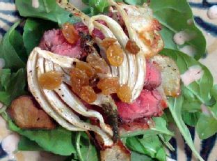 Steak Salad With Roasted Potatoes and Fennel