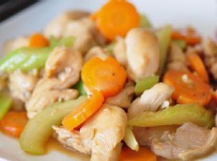 Celery & Carrot Chicken Stir-Fry