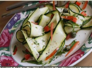Zucchini Ribbon Caper Salad