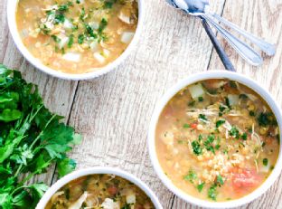 Red Lentil Soup with Chicken and Turnips