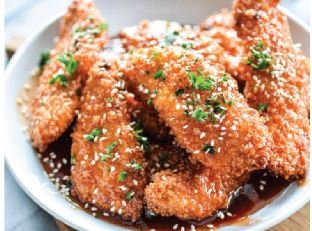 Sweet and Sticky Chicken Strips