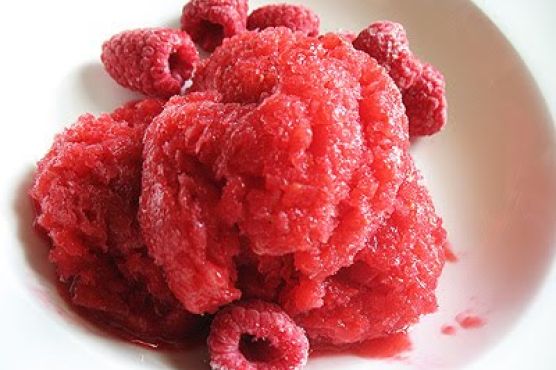Tart Raspberry Sorbet with a Hint of Heat