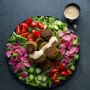 Falafel Salad with Lemon-Tahini Dressing