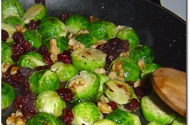 How To Make Brussels Sprouts Lardons With Cherries and Walnuts | Recipe