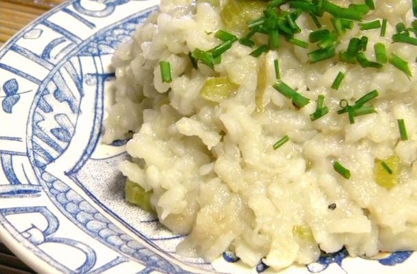 How To Make Celery Apple Risotto With Crispy Pancetta | Recipe