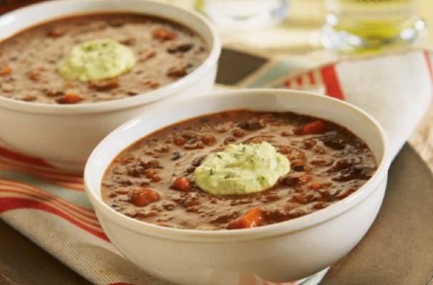 How To Make Chipotle Black Bean Soup with Avocado Cream | Recipe