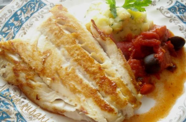How To Make Cod with Tomato-Olive-Chorizo Sauce and Mashed Potatoes | Recipe
