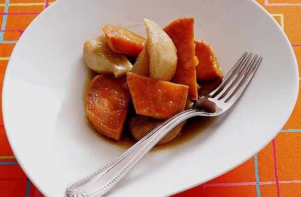 How To Make Maple Roasted Pears and Sweet Potatoes | Recipe