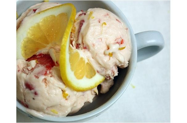 How To Make Meyer Lemon & Strawberry Ice Cream | Recipe