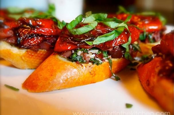 How To Make Roasted Tomato Crostini with Olive Tapenade | Recipe