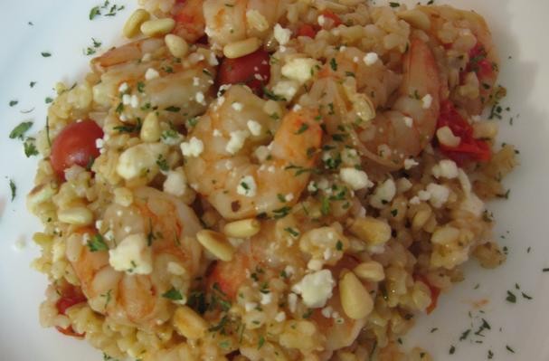 How To Make Shrimp With Tomatoes, Feta, and Pine Nuts | Recipe