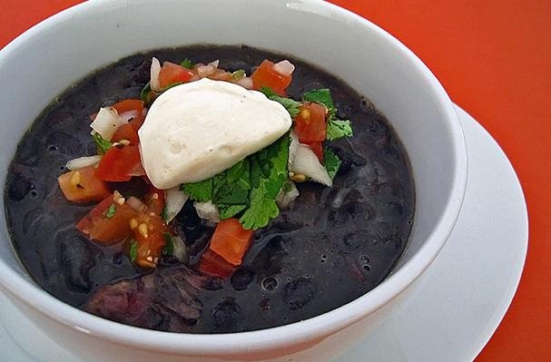 How To Make Black Bean Soup With Pico De Gallo and Chipotle Creme | Recipe