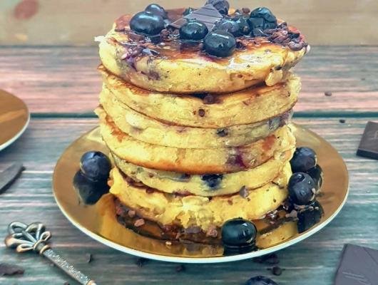 How To Make Blueberry, Chocolate & Cocao Superfood Pancakes – Gluten-Free/Paleo/Vegan | Recipe